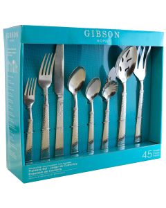 Gibson Home Prato 45 Piece Flatware Set