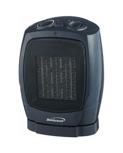 Brentwood 1500 Watt Ceramic Oscillating Fan Heater