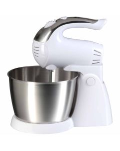 Brentwood 5-Speed Stand Mixer Stainless Steel Bowl 200W White